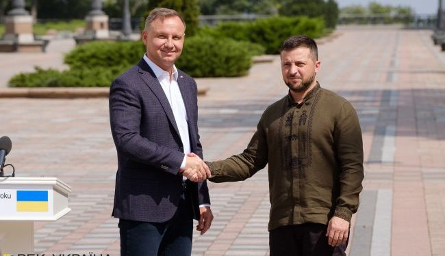 Zełenski w rozmowie telefonicznej z Dudą: obsłużyliśmy stanowiska przed szczytem NATO