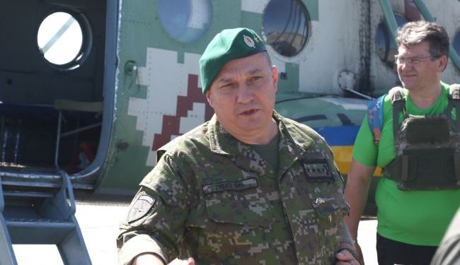 Szef Sztabu Generalnego Republiki Słowackiej widzi przed sobą Tavriysky'ego