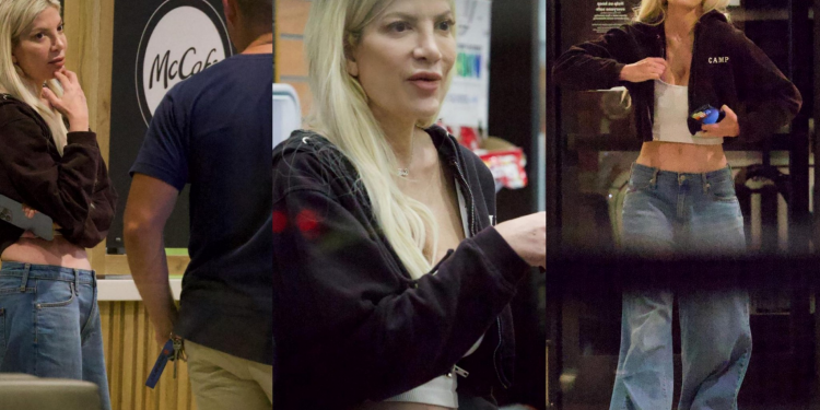 Tori Spelling po raz pierwszy od czasu hospitalizacji została zauważona na ulicy. ZDJĘCIE