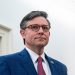 Marszałek Izby Reprezentantów USA potwierdzający rozdział pomocy dla Ukrainy i Izraela