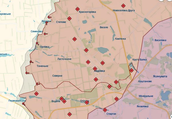 Sytuacja na kierunku Awdejewskiego: 3. Brygada poinformowała, w którym odcinku frontu Putin armia próbuje posuwać się dalej (mapa)