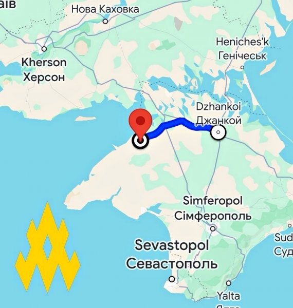 B «ATESH» dowiedział się, dokąd Federacja Rosyjska zamierza przenieść kompleksy REP z Dzhankoy (MAP)