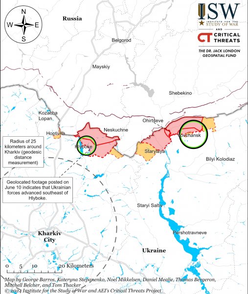 In ISW powiedział które osady obwodu charkowskiego Trwają zacięte walki (MAP)” /></p>
<p>Zdjęcie `8212; Understandingwar.org </p>
<p>Wcześniej pisaliśmy, że 14 czerwca ISW pokazało, gdzie Ukraińskim Siłom Zbrojnym udało się odepchnąć najeźdźców w kierunku Charkowa.</p>
<p><!--noindex--></p>
<p><a rel=