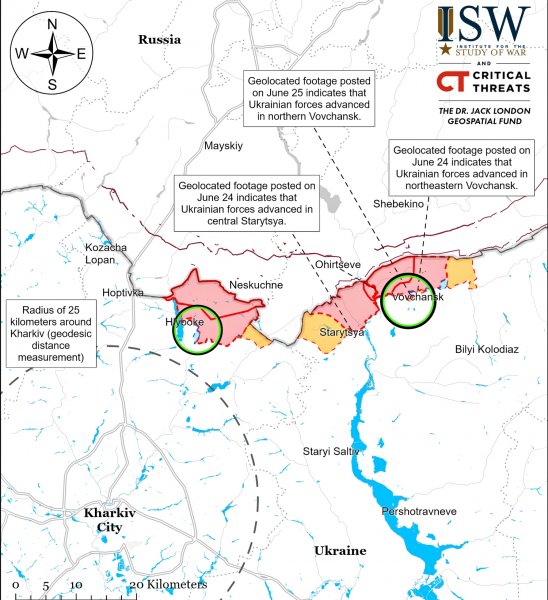 AFU odniosło pewien sukces w Wołchansku—— ISW (MAP)