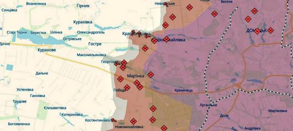  Okupantom udało się przedostać na zachód Donieck — ISW (MAP)”></img></p>
<p>Foto `8212; deepstatemap.live </p>
<p>Analitycy ISW cytują także wypowiedzi rosyjskich tzw. „potwierdzeń wojskowych” dotyczące faktu, że armia Putina zajęła północną strefę w pobliżu Krasnogórki i przesunęła się 0,7 km na wschodnie obrzeża Konstantinówki (na południowy zachód od&nbsp ;Donieck).</p>
<p><img decoding=