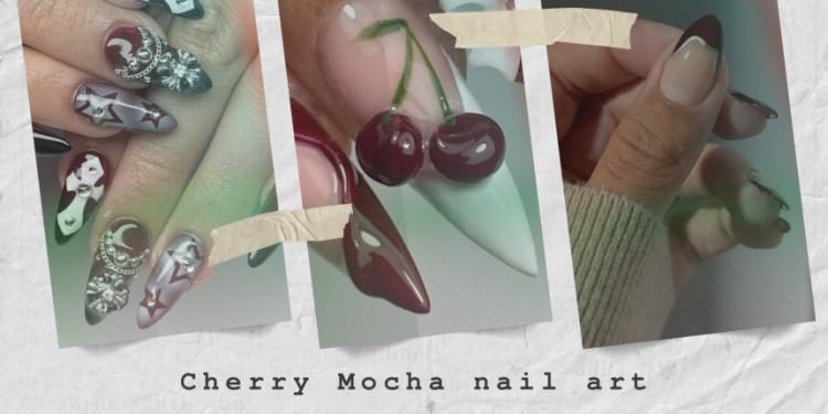 Burgundowy manicure jesienny 2024-2025: najpiękniejsze pomysły „Cherry Mocha”