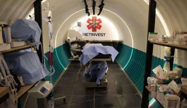 Metinvest doniósł o pierwszym podziemnym szpitalu, zlokalizowanym na głębokości 6 metrów