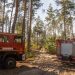 W trzech dzielnicach Kijowa na powierzchni ponad hektara spłonęła trawa