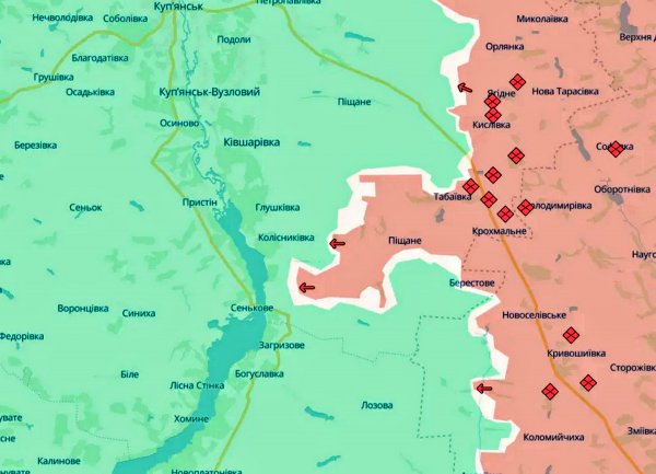 Armia Putina posunęła się naprzód w obwodach Doniecka i Charkowa DeepState (MAP)