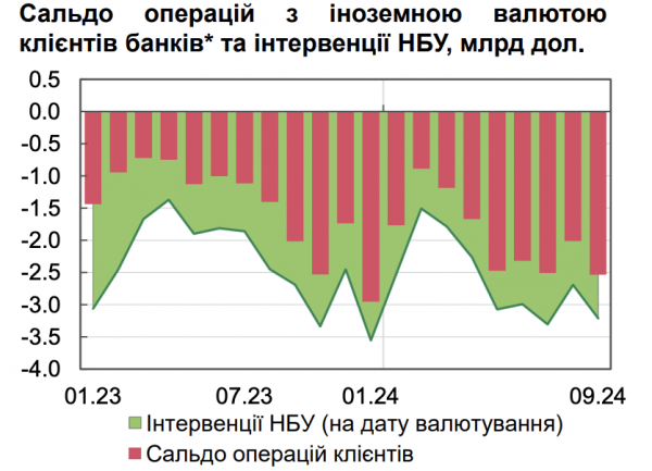 We wrześniu popyt netto na walutę obcą zwiększony — NBU 