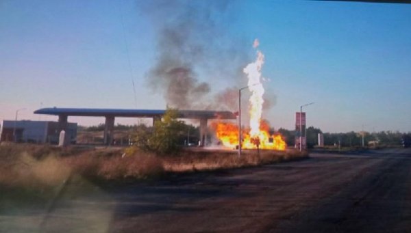 Balitsky zgłosił atak drona na stację benzynową w okupowanym Energodarze (FOTO)