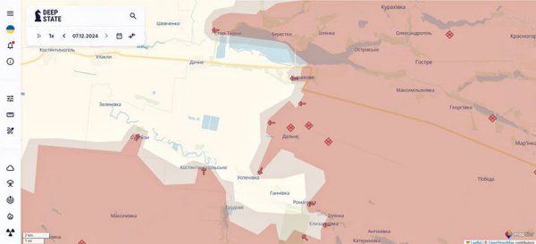 Najeźdźcom udało się przedostać w pobliże szeregu osad w obwodzie donieckim i w Toretsk — DeepState (MAP)