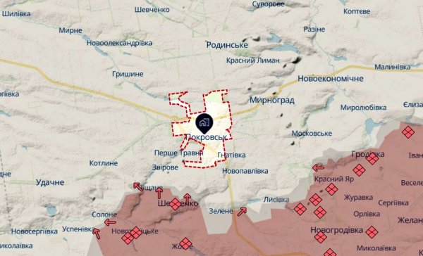 Okupanci intensywnie szturmują Pokrowsk, próbując przedostać się na obrzeża miasta—— OSGV „Chortica” (MAP)