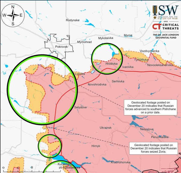 Siły Zbrojne Ukrainy znokautowały armię Putina z zajętych pozycji w obwodzie pokrowskim, ISW (MAP) 