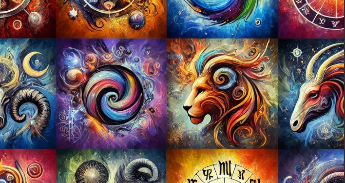 Unikalne ilustracje wszystkich 12 znaków zodiaku