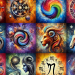 Unikalne ilustracje wszystkich 12 znaków zodiaku