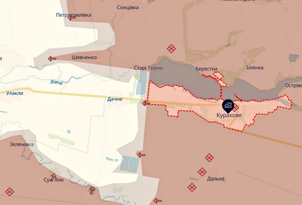 OSGV „Khortitsa” skomentował informację o zdobyciu miasta Kurachowo przez okupantów (MAPA) 