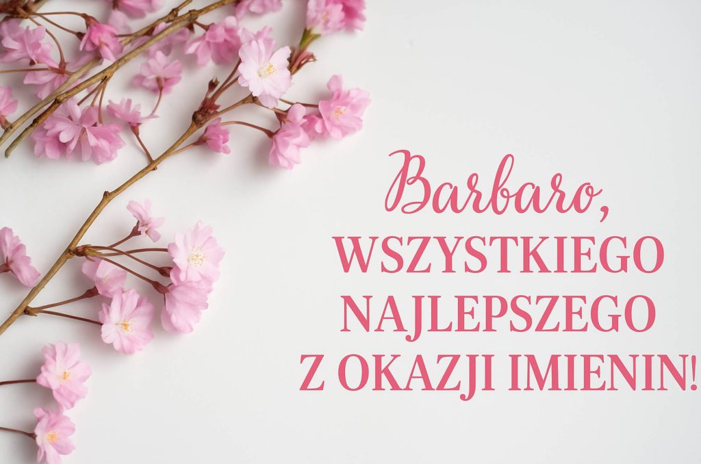Kartki imieninowe dla Barbary