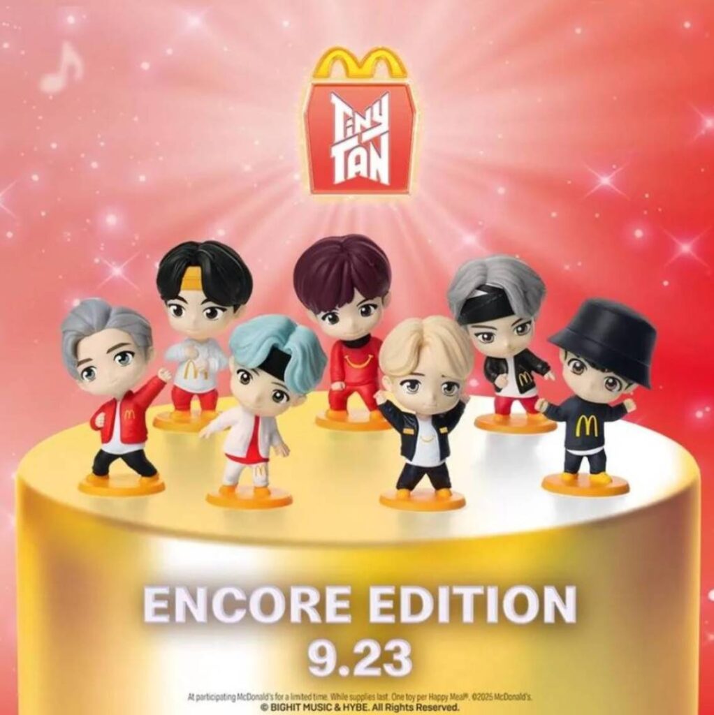 McDonald’s wprowadza kolekcję zabawek TinyTAN od BTS także w Polsce
