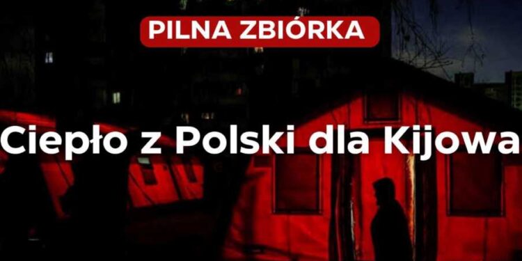 W Polsce zebrano ponad 1 mln zł na generatory dla Kijowa, które pozwolą ogrzewać pomieszczenia i zapewnić podstawowe potrzeby życiowe.