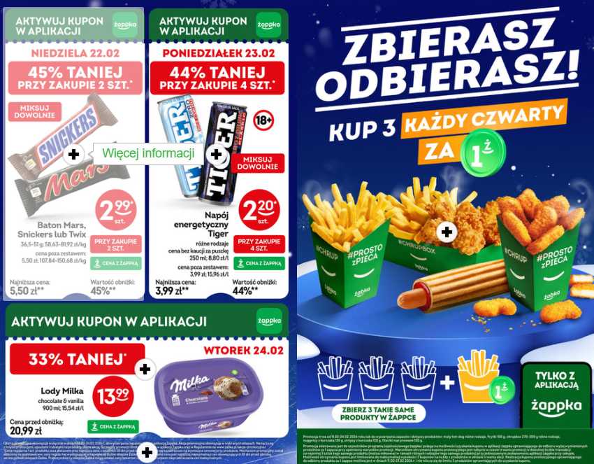 Promocje w Żabka: obiady, przekąski i napoje w atrakcyjnych cenach