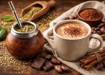 Czym zastąpić kawę bez gwałtownych skoków energii: yerba mate i naturalne kakao mogą pobudzać łagodniej i zawierają związki ważne dla pracy mózgu.