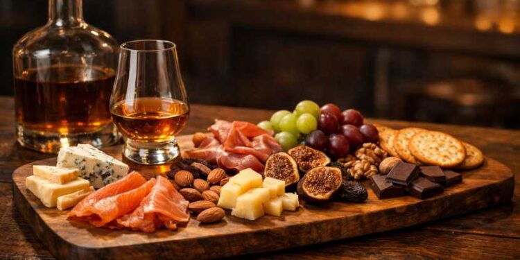 Z czym spożywać whisky: najlepsze przekąski, połączenia z mięsem, serem, rybą, owocami, czekoladą i snackami do różnych rodzajów napoju.