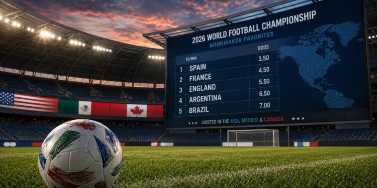 Bukmacherzy zaktualizowali kursy na zwycięzcę MŚ 2026 w piłce nożnej. Głównym faworytem mundialu została Hiszpania, a w top 5 znalazły się Francja, Anglia, Argentyna i Brazylia.