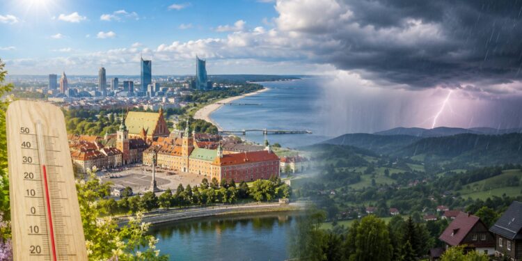 Pogoda w Polsce 11 czerwca 2026: deszcze, zachmurzenie i chłód. Temperatura w Warszawie, Krakowie, Gdańsku, Wrocławiu i Poznaniu do +18°C, miejscami burze.
