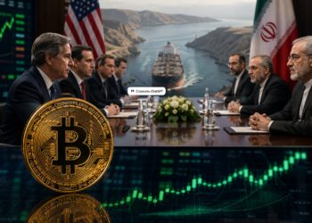 Bitcoin przekroczył poziom 82 000 USD po doniesieniach o możliwym porozumieniu USA i Iranu w sprawie wojny, cieśniny Ormuz, sankcji i programu nuklearnego.
