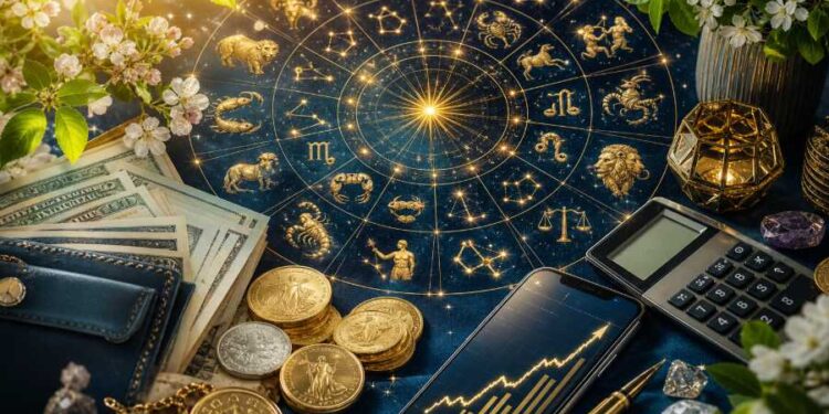 Horoskop finansowy na maj 2026 roku dla wszystkich znaków zodiaku: możliwości finansowe, ryzyka, porady dotyczące wydatków, zarobków, inwestycji i stabilności finansowej.