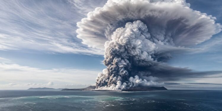Erupcja Hunga Tonga-Hunga Haʻapai ujawniła naturalny mechanizm rozkładu metanu w atmosferze, łączący pył wulkaniczny, sól morską, chlor i światło słoneczne. Badanie.