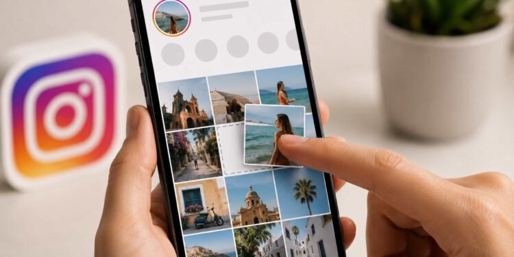 Instagram wprowadza funkcję zmiany kolejności postów w siatce profilu. Użytkownicy łatwiej uporządkują zdjęcia i filmy bez usuwania publikacji.